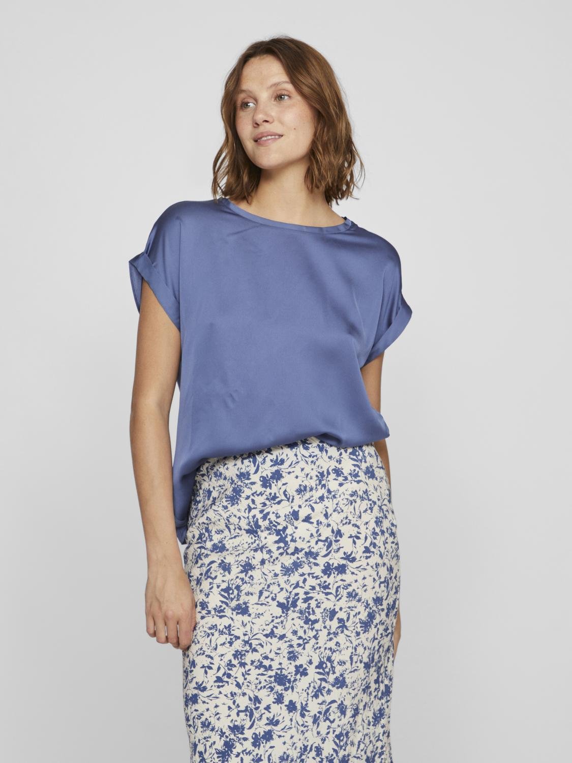 VIELLETTE Top - Bijou Blue - VERO MODA & VILA Bergvik